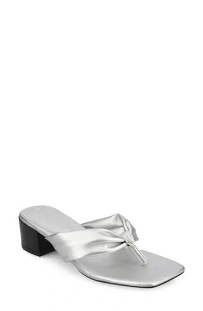 Journee Collection Seelah Slide Sandal In Silver