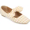 Journee Collection Seraline Ballet Flat In Plaid/tan