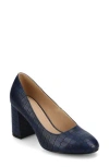 Journee Collection Seraphina Pump In Blue