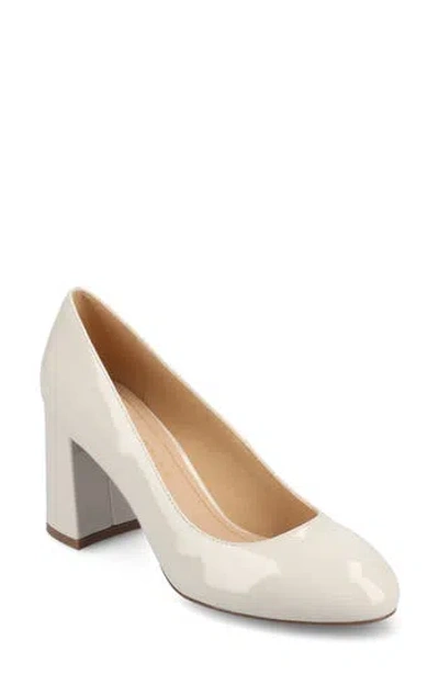 Journee Collection Seraphina Pump In Patent/bone