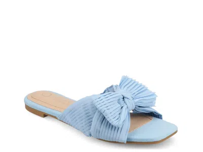 Journee Collection Serlina Slide Sandal In Blue