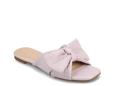 Journee Collection Serlina Slide Sandal In Purple
