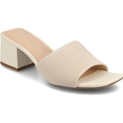 Journee Collection Shilin Slide Sandal In Beige