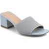 Journee Collection Shilin Slide Sandal In Blue