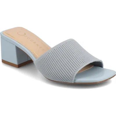 Journee Collection Shilin Slide Sandal In Blue