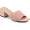 Journee Collection Shilin Slide Sandal In Pink