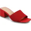 Journee Collection Shilin Slide Sandal In Red
