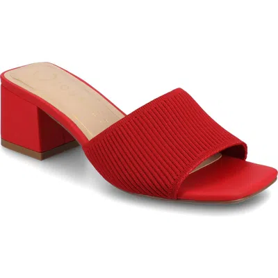 Journee Collection Shilin Slide Sandal In Red