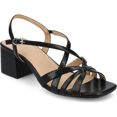 Journee Collection Shyla Block Heel Sandal In Black