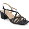 Journee Collection Shyla Block Heel Sandal In Navy