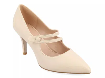 Journee Collection Sidney Pump In Neutral
