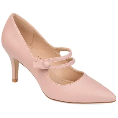 Journee Collection Sidney Womens Pointed Closed Toe Stiletto Heel Pumps In Pink