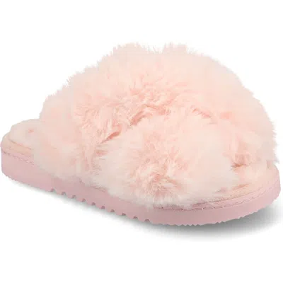 Journee Collection Skylah Faux Fur Slipper In Pink