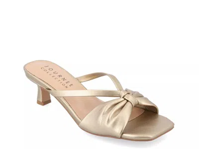 Journee Collection Starling Sandal In Gold