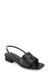 Journee Collection Women's Tabatha Block Heel Slingback Sandals In Black