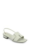 Journee Collection Women's Tabatha Block Heel Slingback Flat Sandals In Sage