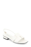 Journee Collection Women's Tabatha Block Heel Slingback Flat Sandals In White
