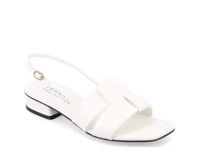 Journee Collection Tabatha Sandal In White
