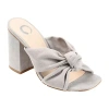 Journee Collection Tabithea Womens Round Open Toe Block Heel Pumps In Gray