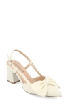Journee Collection Tailynn Slingback Pump In Cream