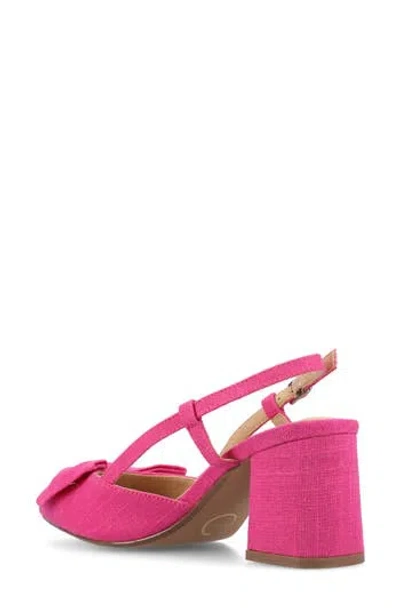Journee Collection Tailynn Slingback Pump In Hot Pink