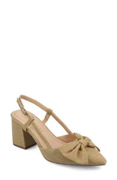 Journee Collection Tailynn Slingback Pump In Wheat