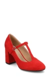 Journee Collection Talani T-strap Pump In Multi