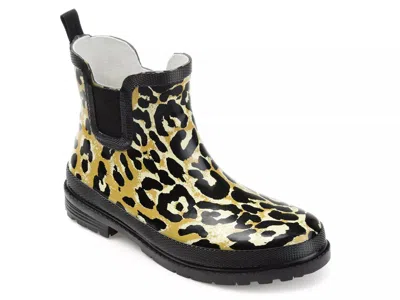 Journee Collection Tekoa Rain Boot In Animal Print