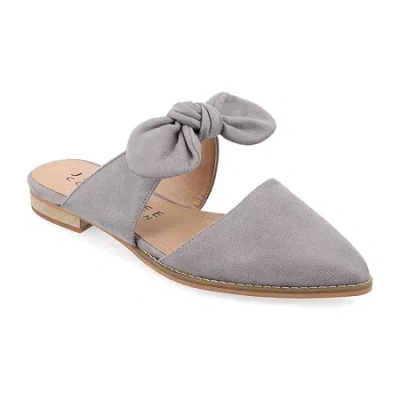 Journee Collection Telulah Womens Pointed Slip-on Shoe In Blue