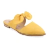 Journee Collection Telulah Womens Pointed Slip-on Shoe In Yellow