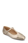 Journee Collection Thea T-strap Flat In Gold