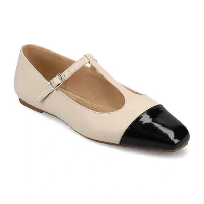 Journee Collection Theah Womens Cap Closed Toe Mary Jane Shoes In Multi