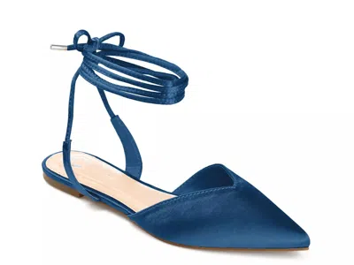 Journee Collection Theia Flat In Blue