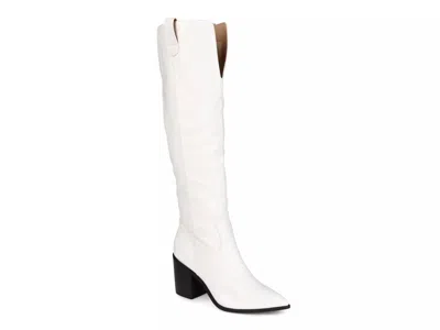 Journee Collection Therese Boot In White