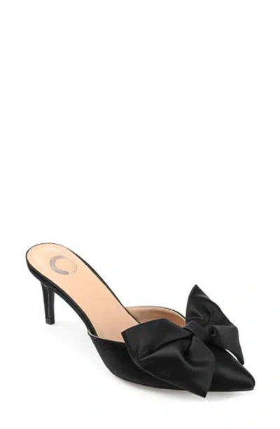 Journee Collection Tiarra Bow Mule In Black