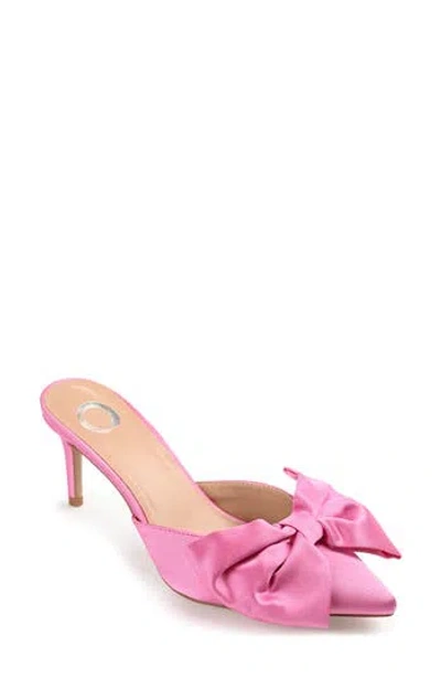 Journee Collection Tiarra Bow Mule In Pink