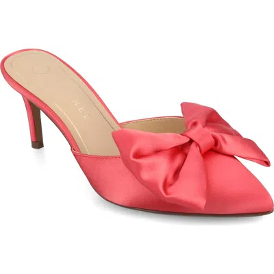 Journee Collection Tiarra Mule Pump In Coral