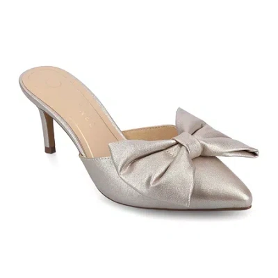 Journee Collection Tiarra Womens Pointed Closed Toe Stiletto Heel Pumps In Multi
