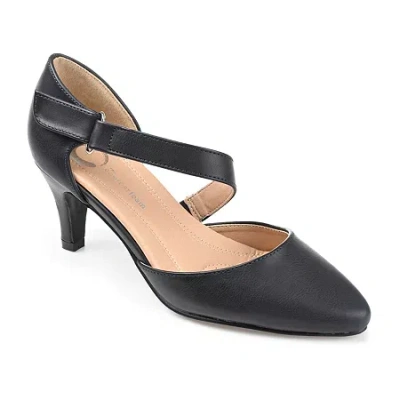 Journee Collection Tillis Womens Pointed Stiletto Heel Pumps In Black