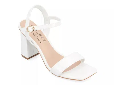 Journee Collection Tivona Sandal In White