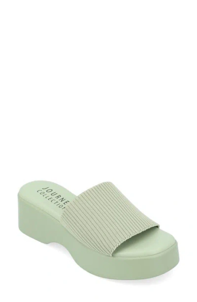 Journee Collection Tru Comfort Emani Sandal In Sage
