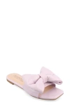 Journee Collection Tru Comfort Foam Fayre Bow Flat In Lavender