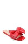 Journee Collection Tru Comfort Foam Fayre Bow Flat In Red
