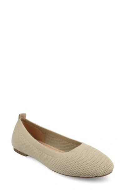 Journee Collection Tru Comfort Foam Maryann Flat In Taupe