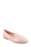 Journee Collection Tullie Womens Square Loafers In Patent/ Pink