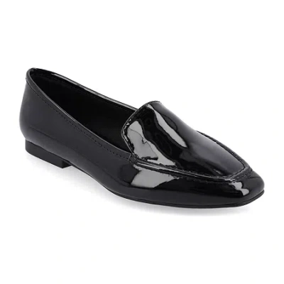 Journee Collection Tullie Womens Square Loafers In Black