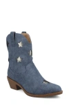 Journee Collection Journee Womens Underwood Medium And Wide Width Western Star Detail Ankle Booties