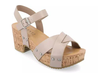 Journee Collection Valentina Sandal In Brown