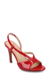 Journee Collection Varra Slingback Sandal In Patent/red