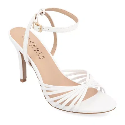 JOURNEE COLLECTION VANITA WOMENS ROUND OPEN TOE STILETTO HEEL PUMPS